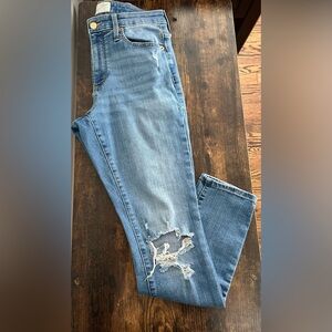 Universal Thread Light Blue Distressed Skinny Jeans